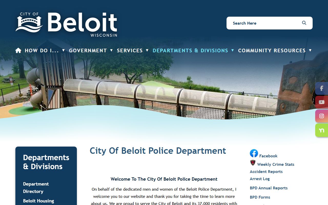 Beloit Residents Directory at Beloit Police Department Records Bureau