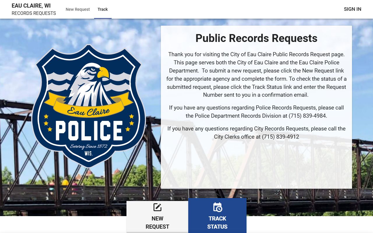 Eau Claire Residents Directory records portal