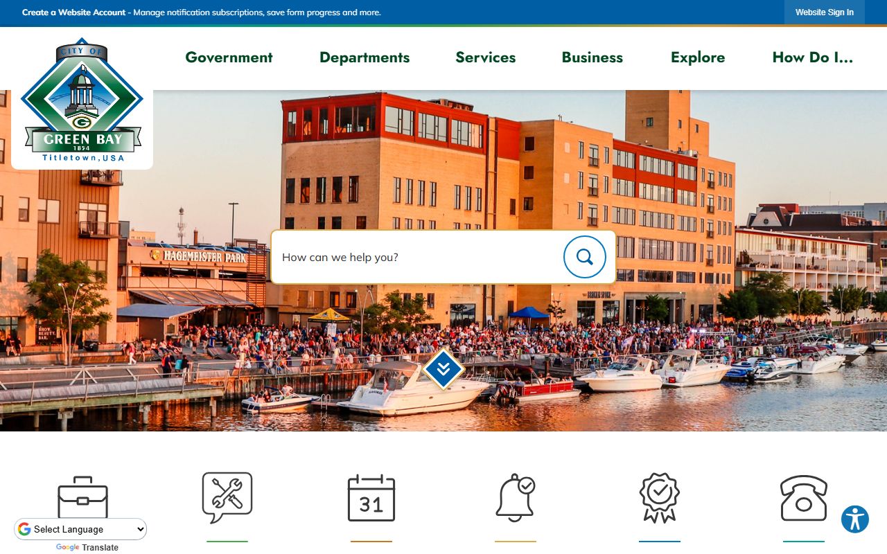 Green Bay Residents Directory at Green Bay City Main