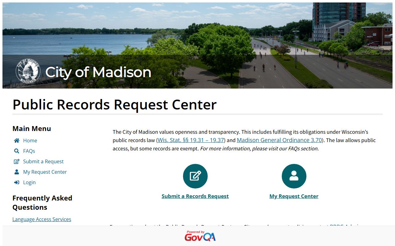 Madison Residents Directory at the Public Records Request Center