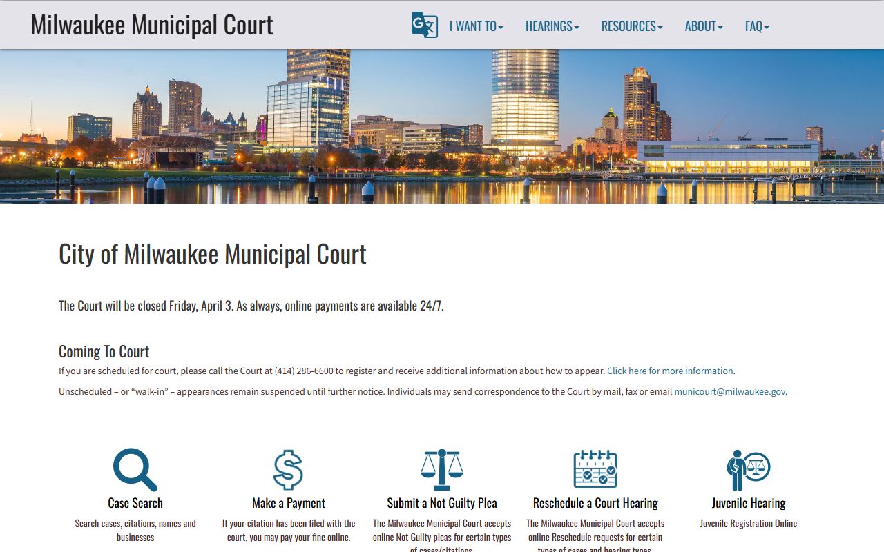 Milwaukee Residents Directory at Milwaukee Municipal Court