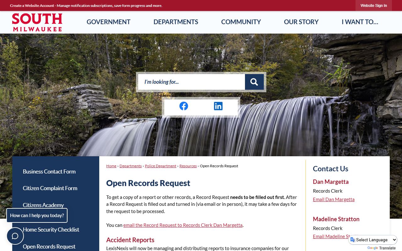 South Milwaukee Residents Directory police records