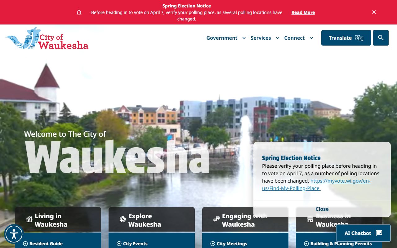 Waukesha Residents Directory city government