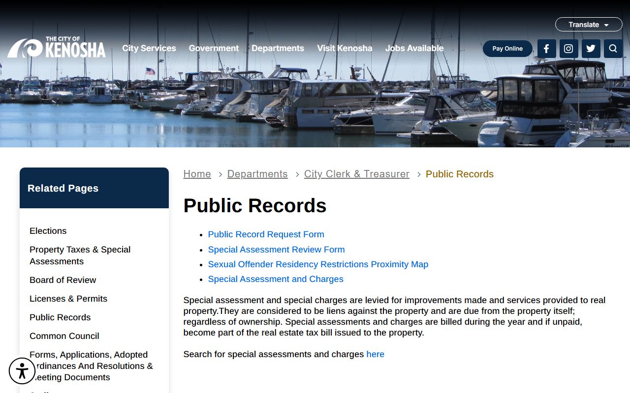 Kenosha County Residents Directory public records image