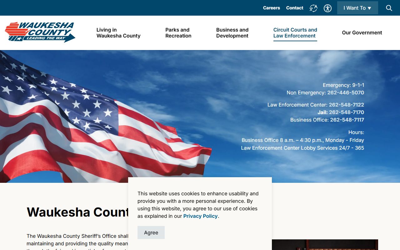 Waukesha County Residents Directory at the Sheriff's Department