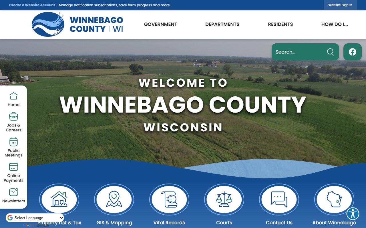 Winnebago County Residents Directory county main image