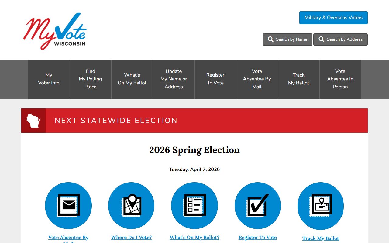 Wisconsin Residents Directory voter portal