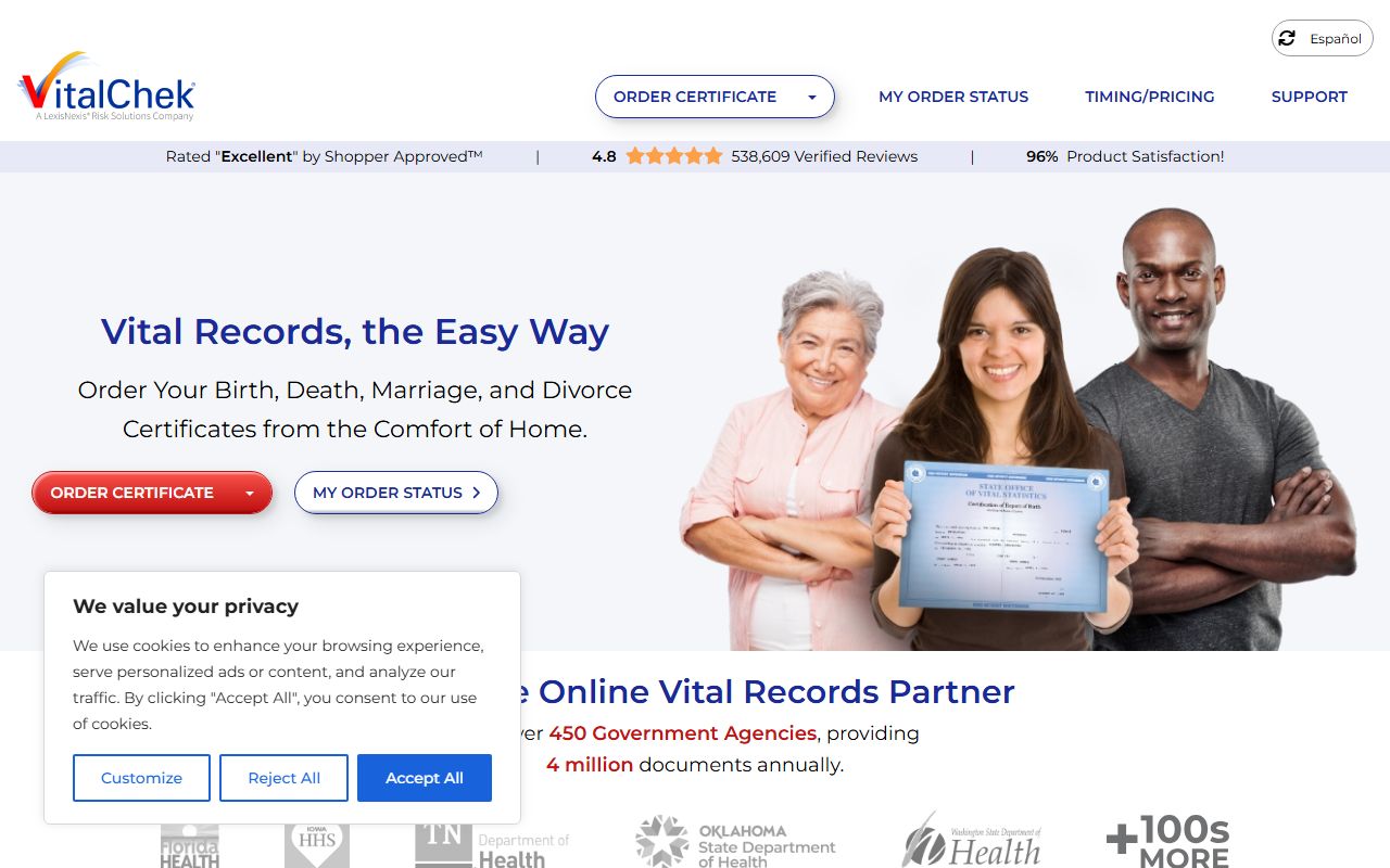 Wisconsin Residents Directory vital records ordering partner