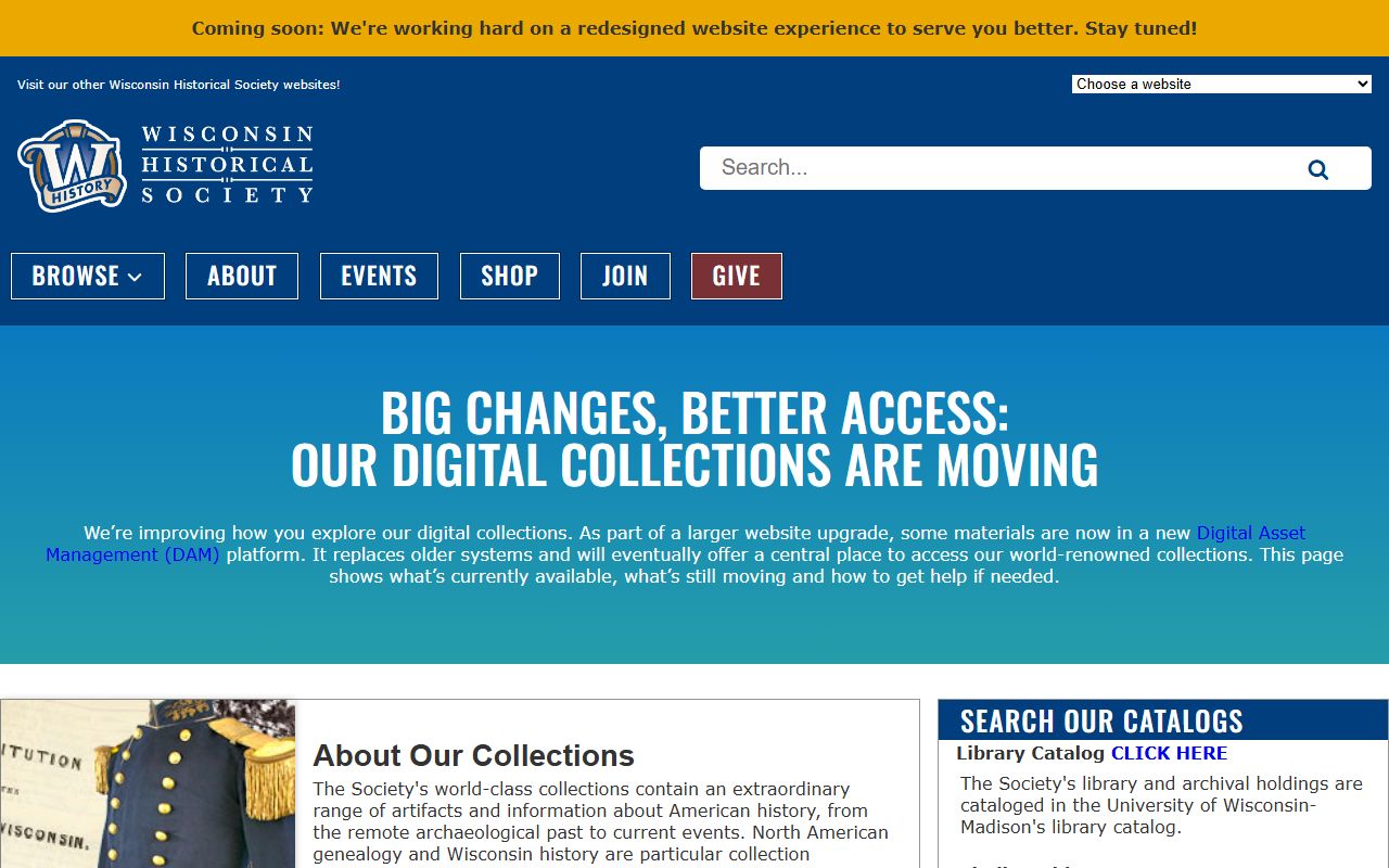 Wisconsin Residents Directory state archives portal